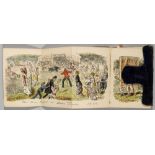 Punch's Pocket Book 1880, with a coloured fold-out illustration frontispiece devoted to lawn tennis,