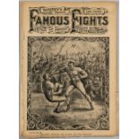 Nine editions of Shurey's Famous Fights Past and Present magazines early 1900s, edited by Harold