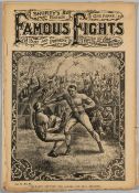 Nine editions of Shurey's Famous Fights Past and Present magazines early 1900s, edited by Harold