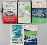 Interesting collection of non-standard F.A. Cup Finals programmes, 1946 Derby County v Charlton