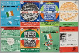 Republic of Ireland home international programmes, 1971-81, includes v Italy 10th May 1971; v