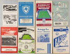 Chelsea complete set of 21 League and two FA Cup away programmes for their first Division One