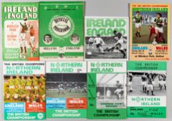 Northern Ireland v England international programmes, played at Windsor Park, continuous run 1948,