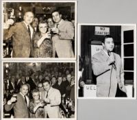 Boxing: Rocky Marciano three b&w 10 by 8in. photographs published by Photonews, Fleet Street, London