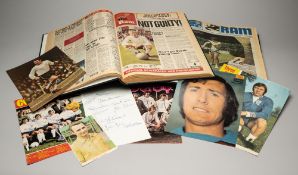 Bound volumes of home programmes for Derby County's two Football League Division One winning seasons
