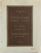 Fitzwilliam's First Fifty 1877-1927 Half a Century of Irish Lawn Tennis by J J Treacy, 4to.,