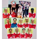 Arsenal FC signed photographs of the legends that won the double, 1997-98, including Tony Adams (