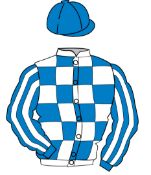 The British Horseracing Authority Sale of Racing Colours: ROYAL BLUE and WHITE check, striped