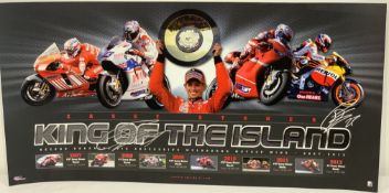 Casey Stoner (Australia) signed limited edition print “Casey Stoner" King of the Island, Record