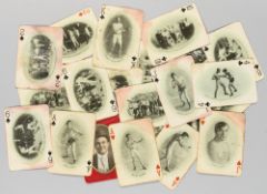 James Jeffries Championship Souvenir boxing playing cards, American, circa 1909, 22 from the