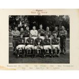Photographic presentation of the England 1966 World Cup winning team, (size 15 by 12in.) laid down