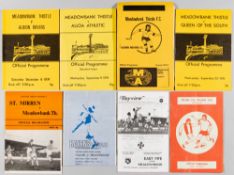 Selection Meadowbank Thistle first season 1974-75, possibly full set of League homes with some Cup