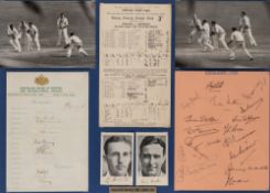 Framed memorabilia display for the England v Australia 5th Ashes Test, at Kennington Oval, 15th