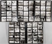 BRITISH LIONS TO NEW ZEALAND 1971 FIVE ORIGINAL POSITIVE CONTACT SHEETS EACH COMPRISING 12