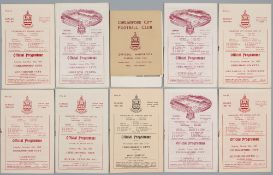 Chelmsford FC home programmes, season 1950-51,  covering first team, reserves playing in Southern