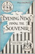 A scarce souvenir programme for the 1906 F.A. Cup final Newcastle United v Everton, issued by the