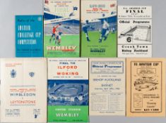 Full set of F.A. Amateur Cup Finals 1946 to 1974 programmes, including all replays at