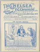 Programme Chelsea v Leicester Fosse 27th January 1912, Ex Bound Volume.