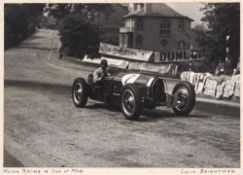 A fine group of b&w British motor racing action photographs, circa 1930 and 1940s, comprising of