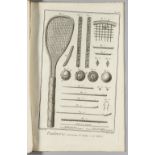 A completes set of nine tennis/paume engravings from Diderot's Encyclopedie circa 1771, by Bernard