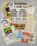 Cycling selection, circa 1930-70, includes large number of programmes including World Championship