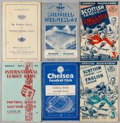 Selection of Inter-League programmes between the Football League v Scottish League played at various