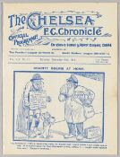 Programme Chelsea v Glossop 2nd December 1911, Ex Bound Volume