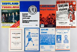 Collection of minor Scottish internationals home and away programmes, 1955 onwards,  including U-23s