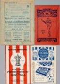 F.A. Cup semi-finals programmes,  comprising West Bromwich Albion v Bolton Wanderers at Leeds 1934-