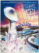 Superbowl 26, 1992 American Football Official 254 page programme for the game played between the