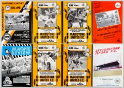 Maidstone collection of programmes for final season as Non-League team, 1988-89, full set of
