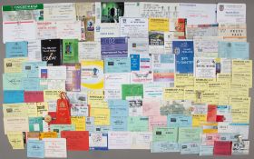 Collection of press and media passes to football, rugby, cricket and other sporting events,