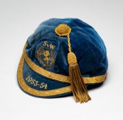 Scotland international cap awarded to Lawrie Reilly for the match v Wales played at Hampden Park 4th