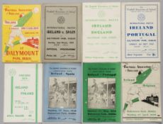 Republic of Ireland home international programmes, played at Dalymount Park, 1946-49, includes v