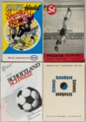 Scotland away programmes v Sweden & Switzerland, 1948-75, v Sweden 30th May 1952 and 16th April