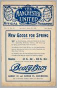 The very scarce 'Khaki' F.A. Cup Final programme Chelsea v Sheffield United, played at Manchester
