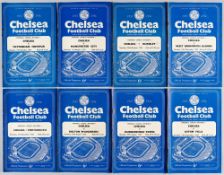 Chelsea full sets of League programmes for season 1955-56 includes five 4-page editions, including v