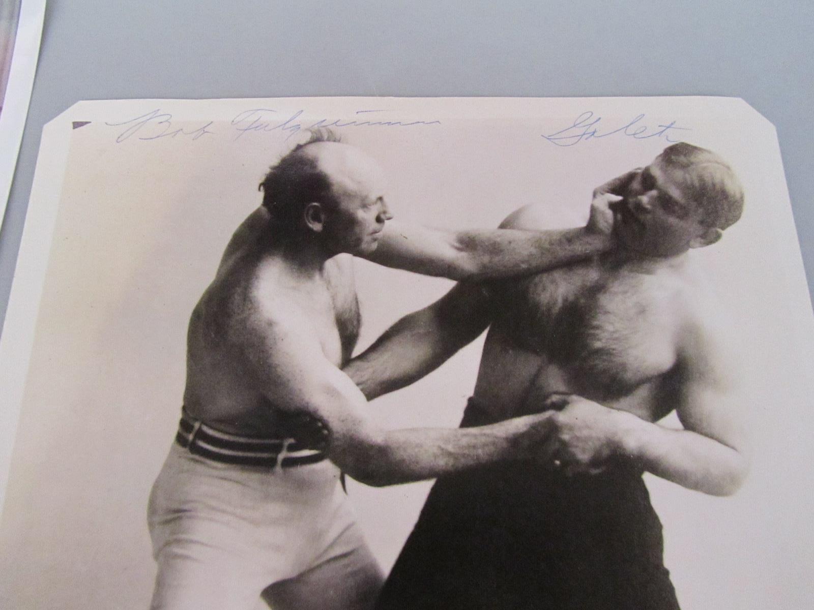 Boxing: Jack Johnson and George Godfrey four sepia 10 by 8in. heavyweight boxer photographs, two - Image 4 of 4