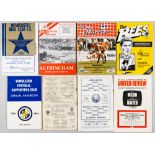 Football programmes mixed selection 1940-80s, includes non-League, ex-League clubs first and last