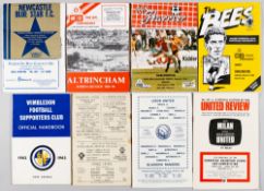 Football programmes mixed selection 1940-80s, includes non-League, ex-League clubs first and last