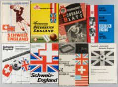 England away programmes v Austria, Switzerland & West Germany, 1952-78, Austria 25/5/1952, 27/5/