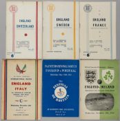 England home programmes, all matches played on League grounds, 1947-66, none at Wembley, v Ireland