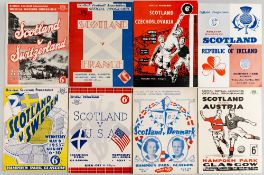 Scotland International football programmes, dating from 1949 to 1981, including v France 27th