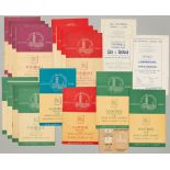 London 1948 Olympic Games complete set of football programmes, 26th July to 13th August, covering