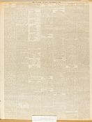 England v Australia 1880, Original ‘The Standard’ newspaper dated Thursday 8th September 1880,