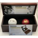 India: Sachin Tendulkar signed Limited Edition Cricket Ball set in display box with official ICC COA
