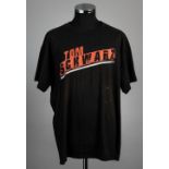 Tom Schwarz black pre-fight worn t-shirt v Tyson Fury, held at MGM Grand Garden Arena, Nevada,