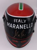 Marc Gene (Ferrari) signed Italian F1 ½ Scale Helmet, Signed on visor in gold sharpie. Marc Gene was