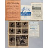 Moscow Dynamo tour to UK in late 1945: full set of four programmes,  matches played at Chelsea