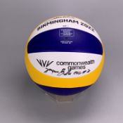 B2022 Men's Bronze Medal Match Beach volleyball - Rwanda v England. Signed by winning England team,